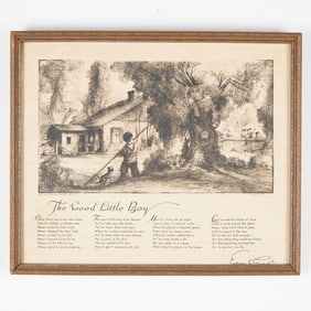 Edgar A. Guest Framed Print, The Good Little Boy