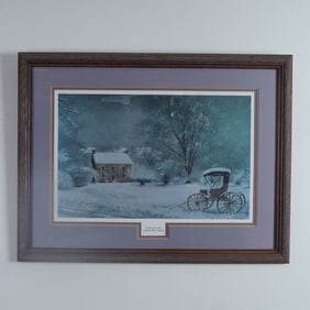 Charles Roy Smith Framed Litograph, Home at Last