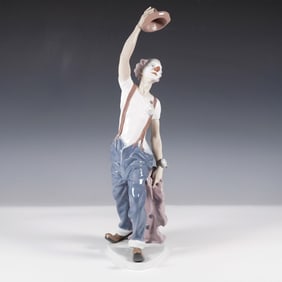Lladro Porcelain Figurine, Hats Off To Fun 1005765