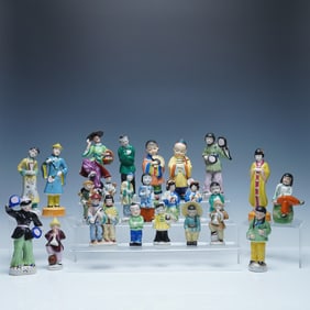 24pc Occupied Japan Porcelain Figurines Collection