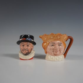 Royal Doulton Beefeater and Old King Cole Character Jugs