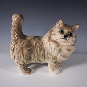 Royal Doulton Persian Cat Grey Figurine DA132