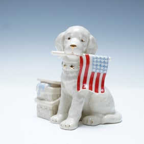 Lenox Fine China Figurine, Patriotic Puppy