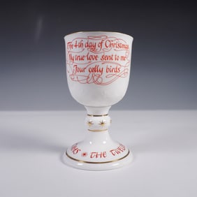 Royal Doulton Bone China Goblet, Fourth Day of Christmas