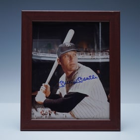 Framed Mickey Mantle Autographed Photograph