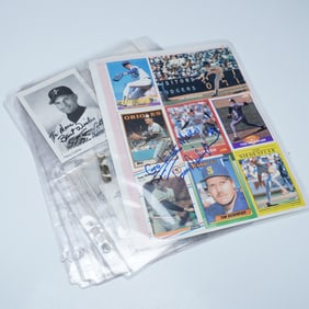 8 Sleeve Lot of Baseball Player Autographs, Including Terry Collins & Jack
