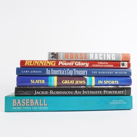 6pc Sports Legends and Historic Triumphs Book Collection