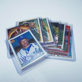 10pc Autographed Baseball Card Collection, Hall of Fame & Stars