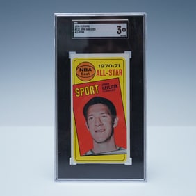 1970-71 Topps John Havlicek All-Star Card with Newspaper Clipping