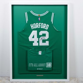 Framed Al Horford Autographed Boston Celtics Jersey
