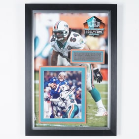 Zach Thomas Miami Dolphins Display, Signed