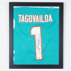 Tua Tagovailoa Miami Dolphins Jersey, Signed