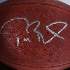 Tom Brady Super Bowl LV Champions Autographed Football.