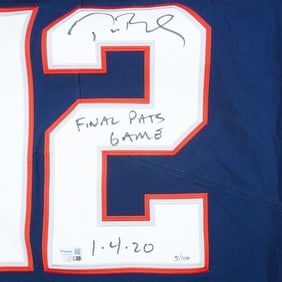 Tom Brady Autographed New England Patriots LE Final Game Jersey
