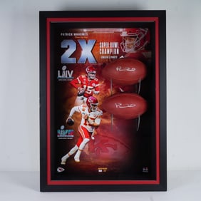 Patrick Mahomes Limited Edition Super Bowl MVP Football Display
