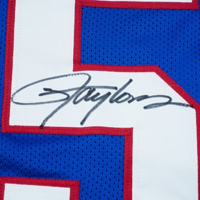 Lawrence Taylor Signed New York Giants Blue Jersey