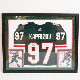 Kirill Kaprizov Minnesota Wild Jersey Display, Signed