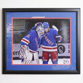NY Rangers Signed Photo, Adam Fox & Igor Shesterkin
