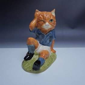 John Beswick Mee-Ouch Footballing Felines Figurine, Ltd. Ed.