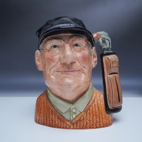 Royal Doulton Golfer Character Jug D6623, Large
