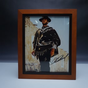 Clint Eastwood Signed Photo with COA, Framed