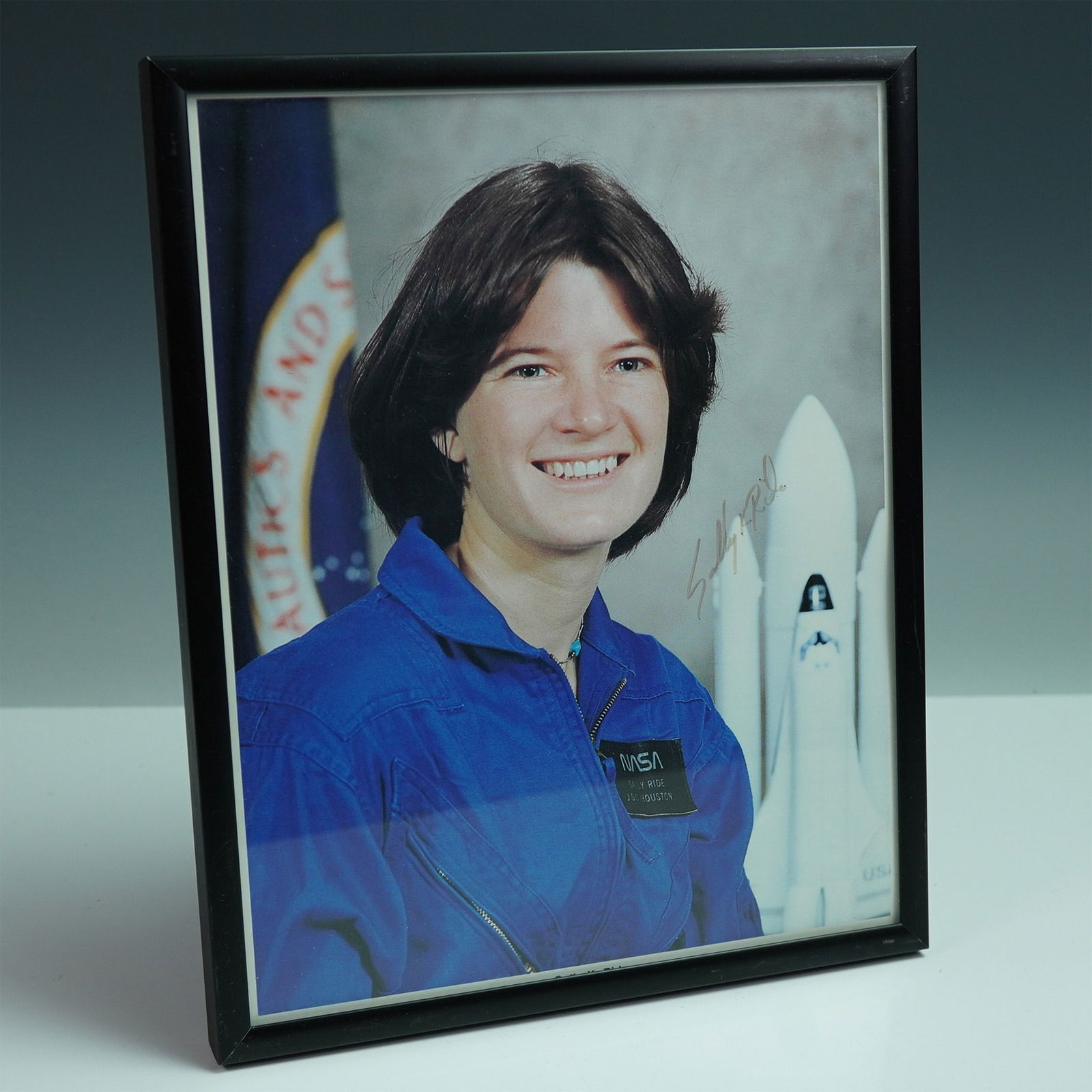 Framed Photograph Signed by Sally Ride, NASA Astronaut (1 of 3)