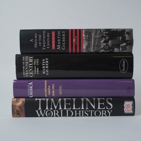 4pc 20th Century America and World History Books