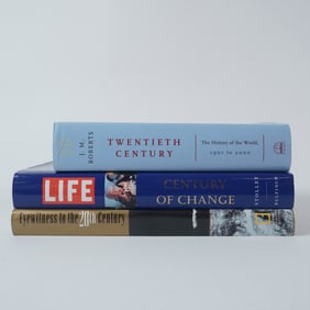 3pc Hardcover Books on 20th Century History