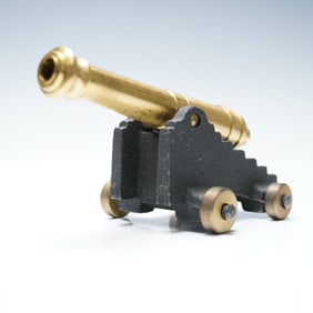 1/4 Scale MFCO Cast Iron and Brass Naval Cannon Model