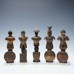 5pc Miniature Historical Warrior Armors