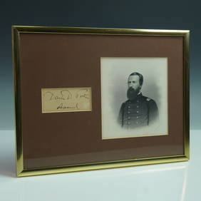 Framed Engraving of Admiral David D. Porter With Signature (1 of 4)