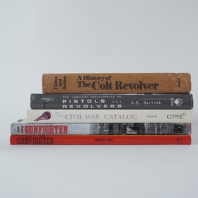 5pc Books on Wild West, Firearms, and Civil War History