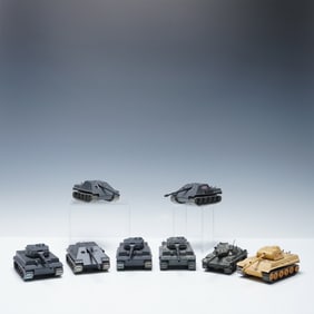 8pc Solido Die-Cast Military Tank Model Collection