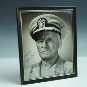 Framed Signed Photo of Admiral Chester W Nimitz
