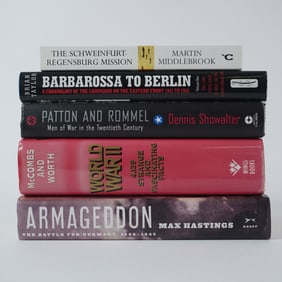 5pc Books on Strategy, Battles, and Commanders of WWII