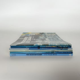 7pc Myron J. Smith Jr. Softcover Book Set, WWII Battleships