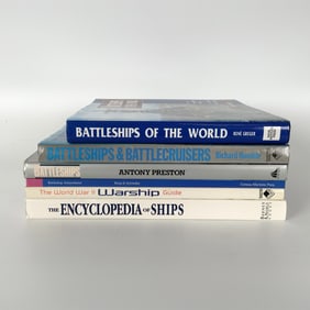 6pc Battleship and Warship Reference Books