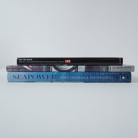 3pc Transportation and Naval Power History Book Collection