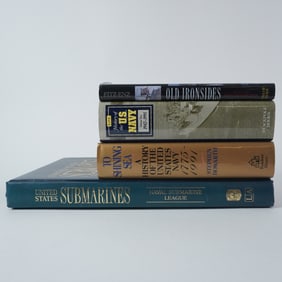 4pc U.S. Naval History and Warfare Book Collection