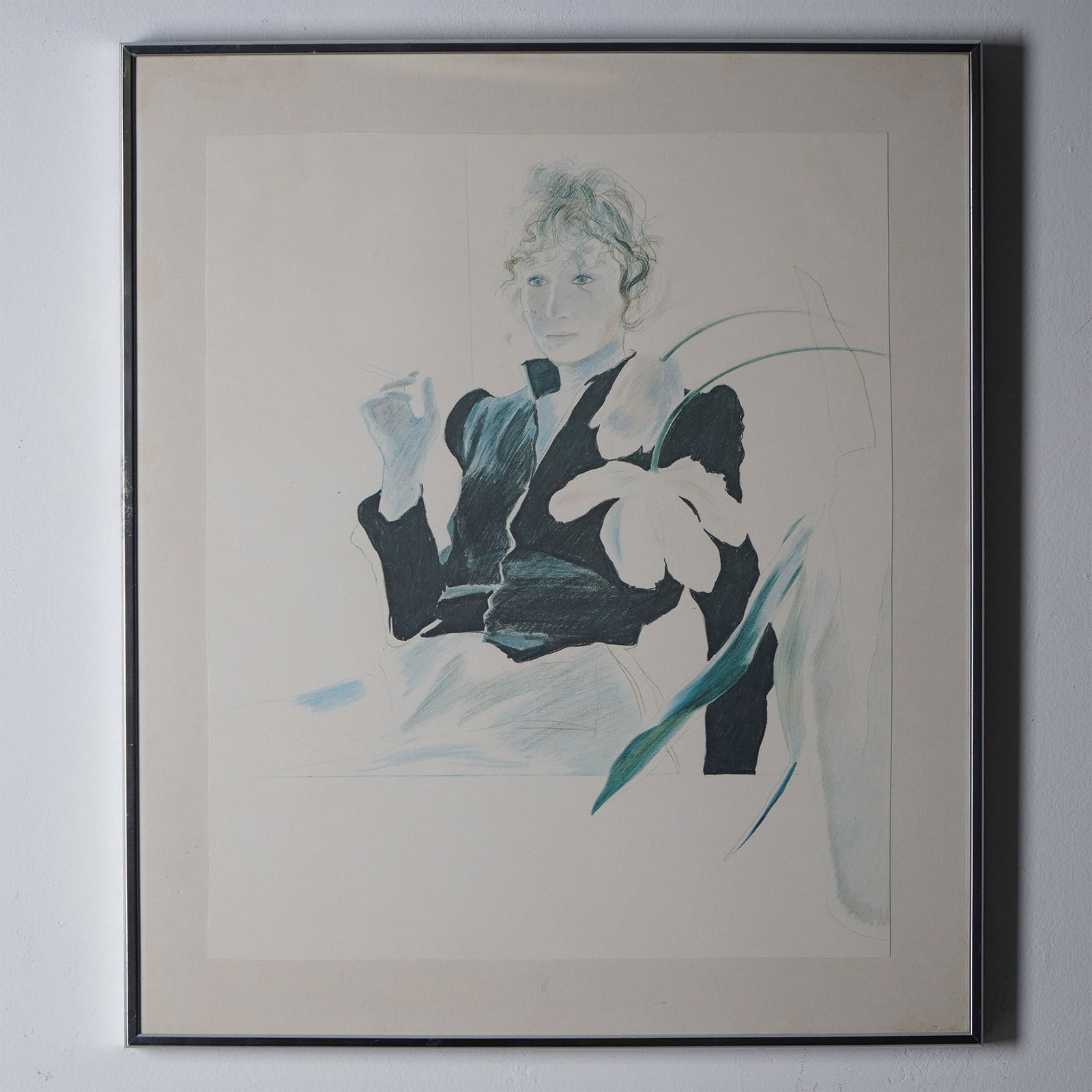 David Hockney, Color Lithograph on Paper (1 of 6)
