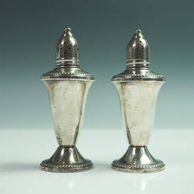 2pc Sterling Silver Salt & Pepper Shakers, Duchin Creation (1 of 5)