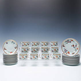 36pc Mottahedeh Vista Alegre Historic Charleston Tea Cup Trio Set , Ashley (1 of 7)