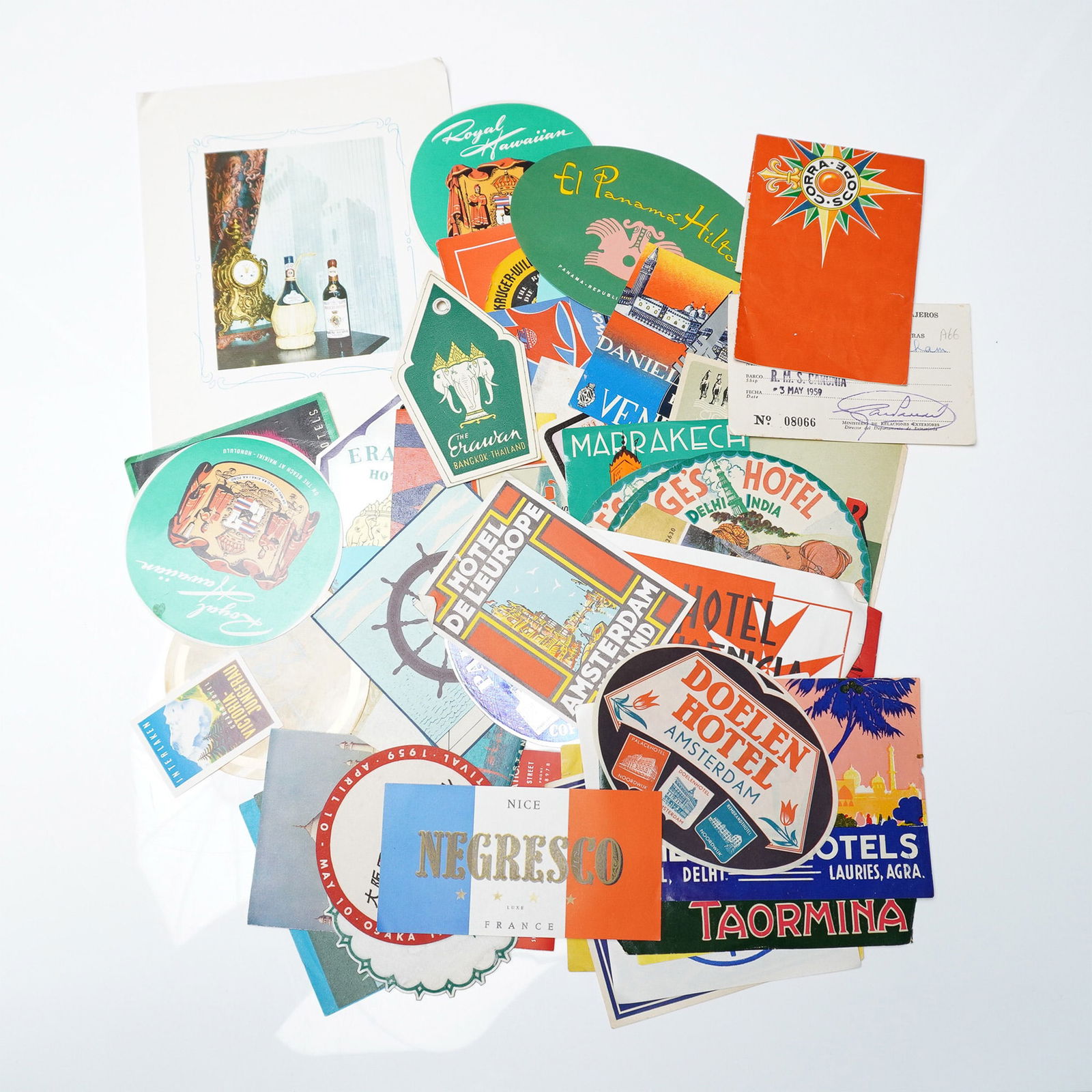 50+pc Vintage Hotel & Travel Ephemera Lot, 47 Unique Designs (1 of 5)