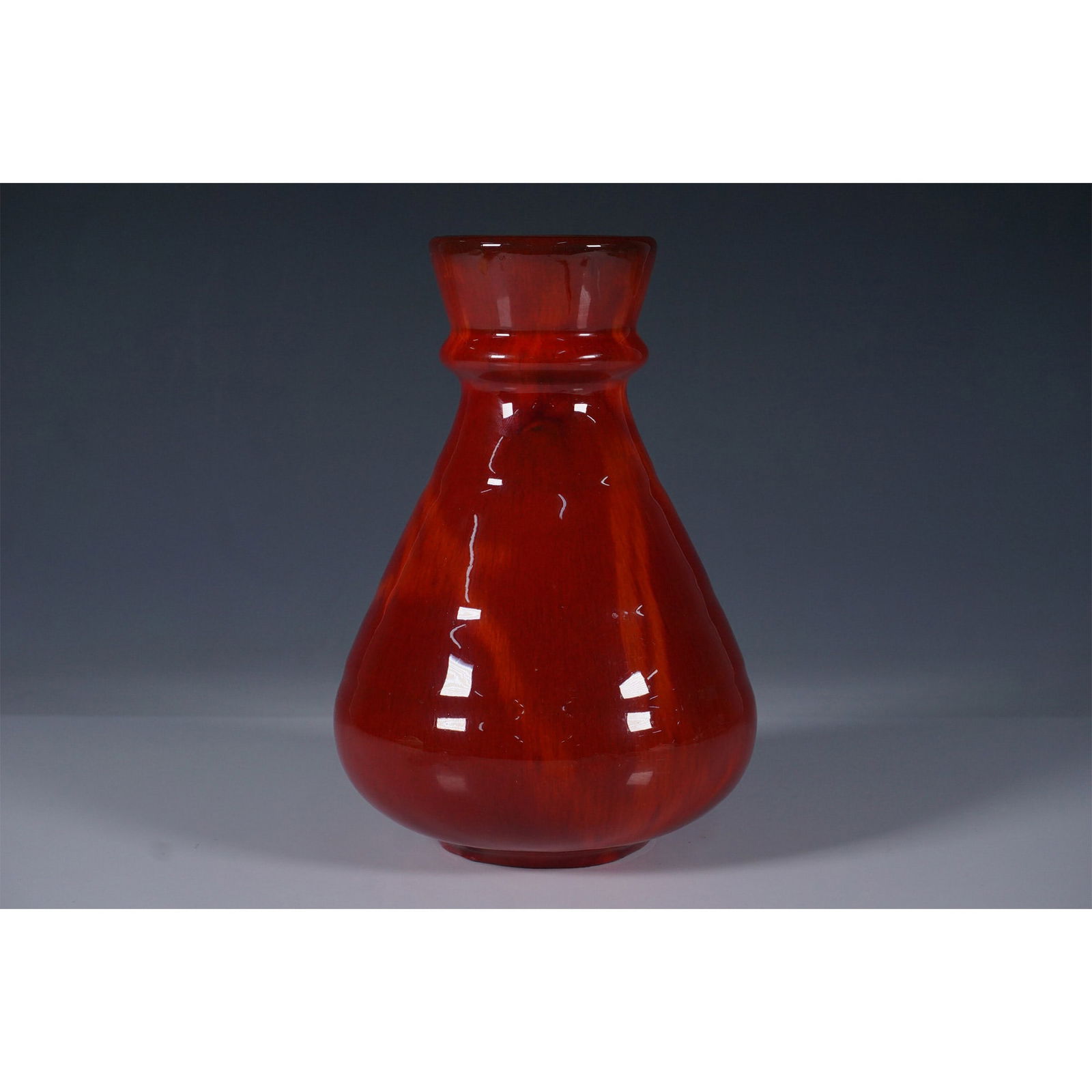 Canadian Art Pottery Vase, Red Glaze (1 of 2)