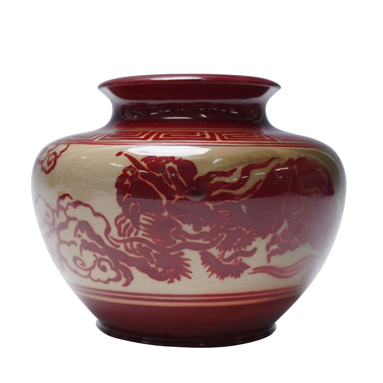 Bernard Moore Pottery Flambe Dragon Vase (1 of 5)