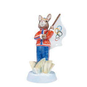 Royal Doulton Bunnykins Prototype Colorway Figurine, England Athlete Sydney (1 of 4)