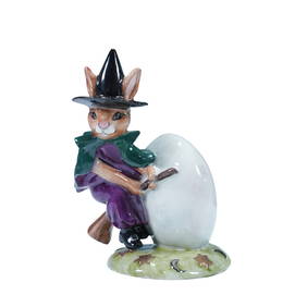Royal Doulton Bunnykins Prototype Colorway Figurine, Trick or Treat DB162 (1 of 4)