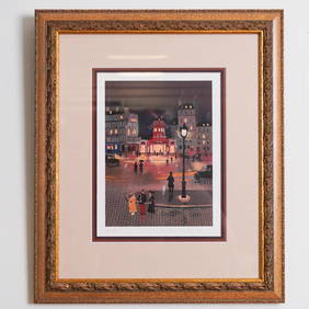 Michel Delacroix, Moulin Rouge, Limited Edition Serigraph, Signed (1 of 3)