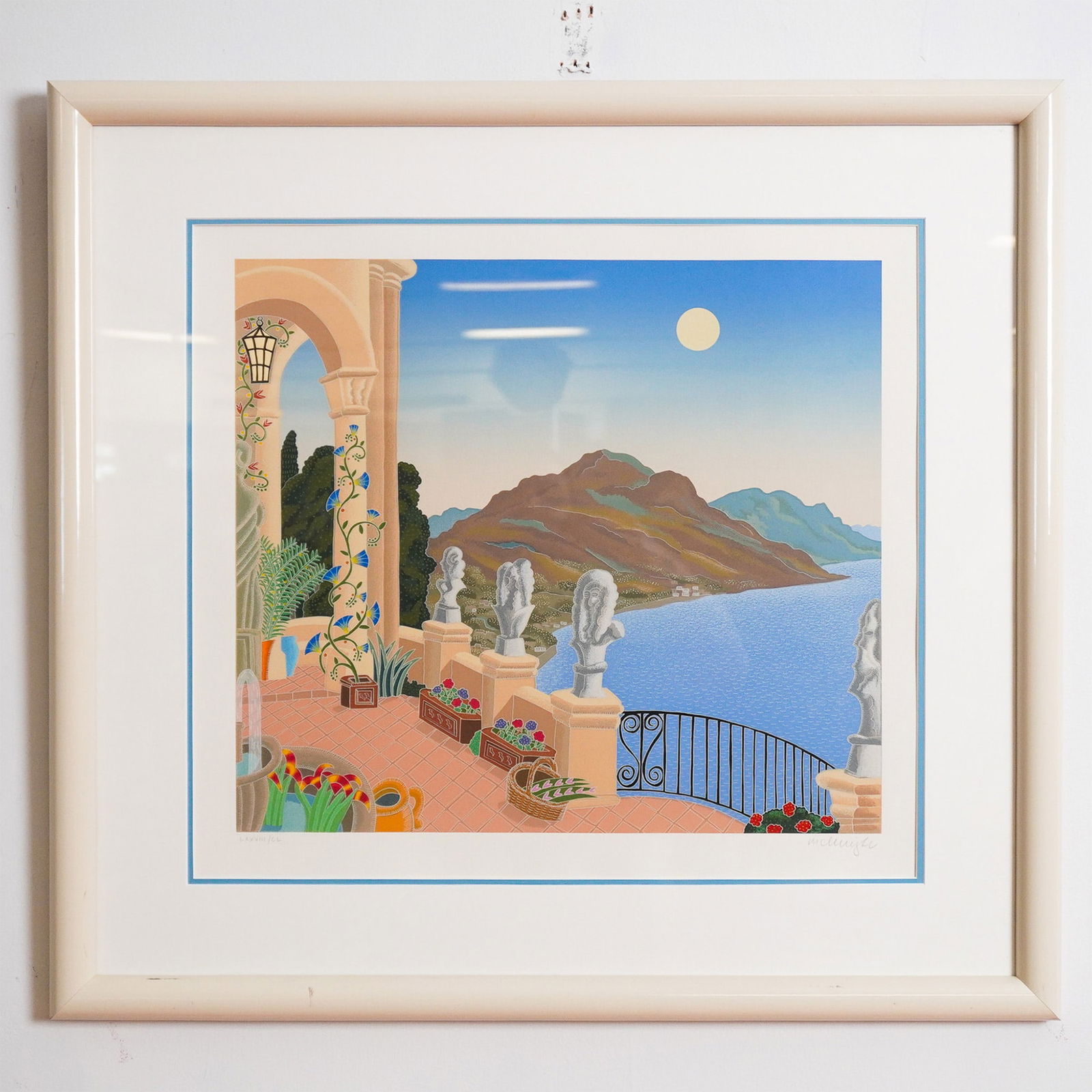 Thomas McKnight Framed Print, Mediterranean Terrace (1 of 4)