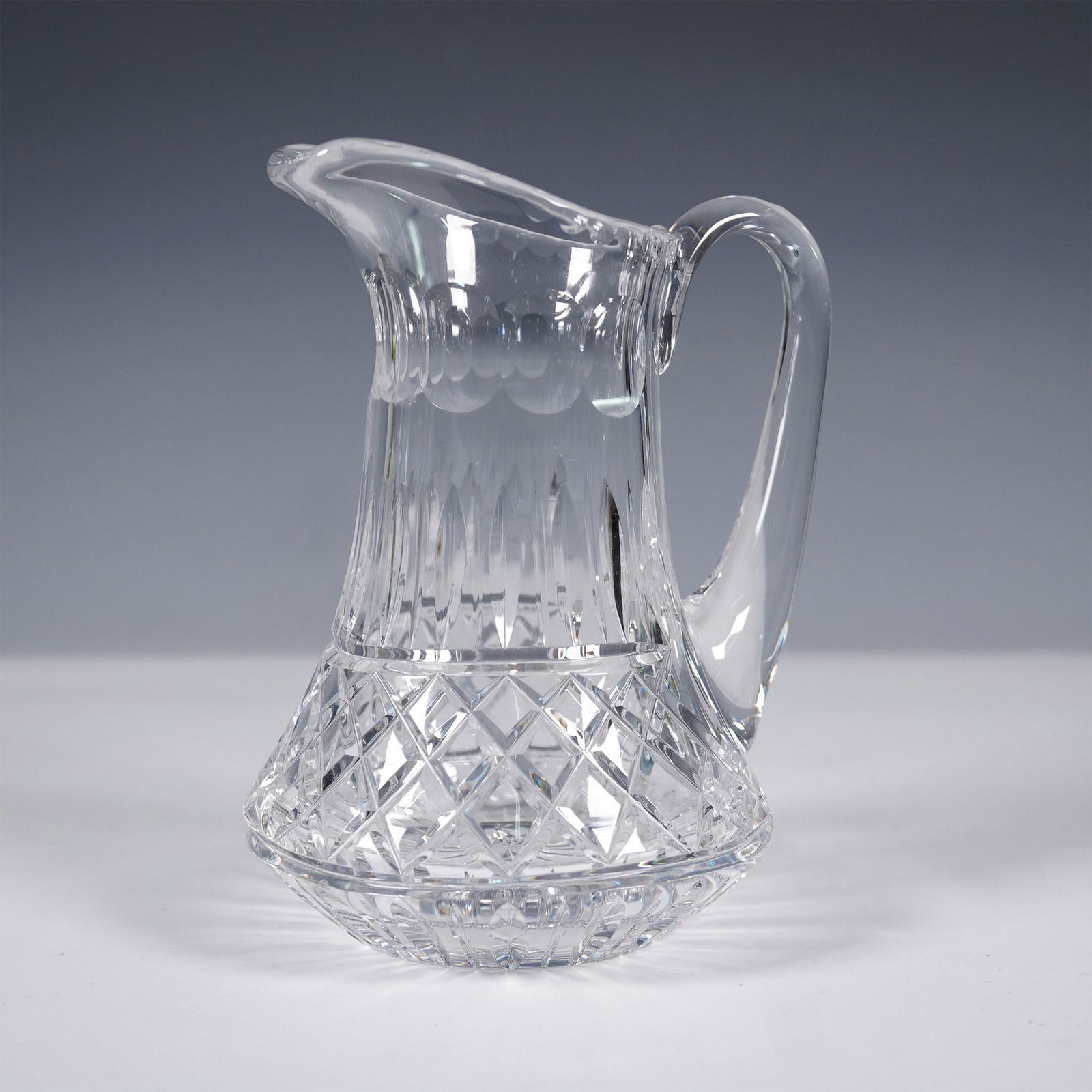 Cut Crystal Water Pitcher with Diamond and Vertical Panels (1 of 3)